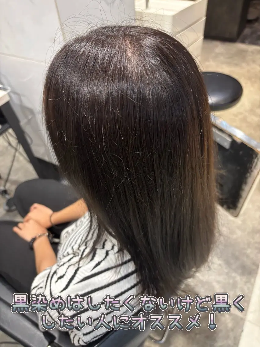 セミロング ヘアカラー トリートメント 艶髪縮毛矯正/ 大岡健太郎💥のヘアスタイル
