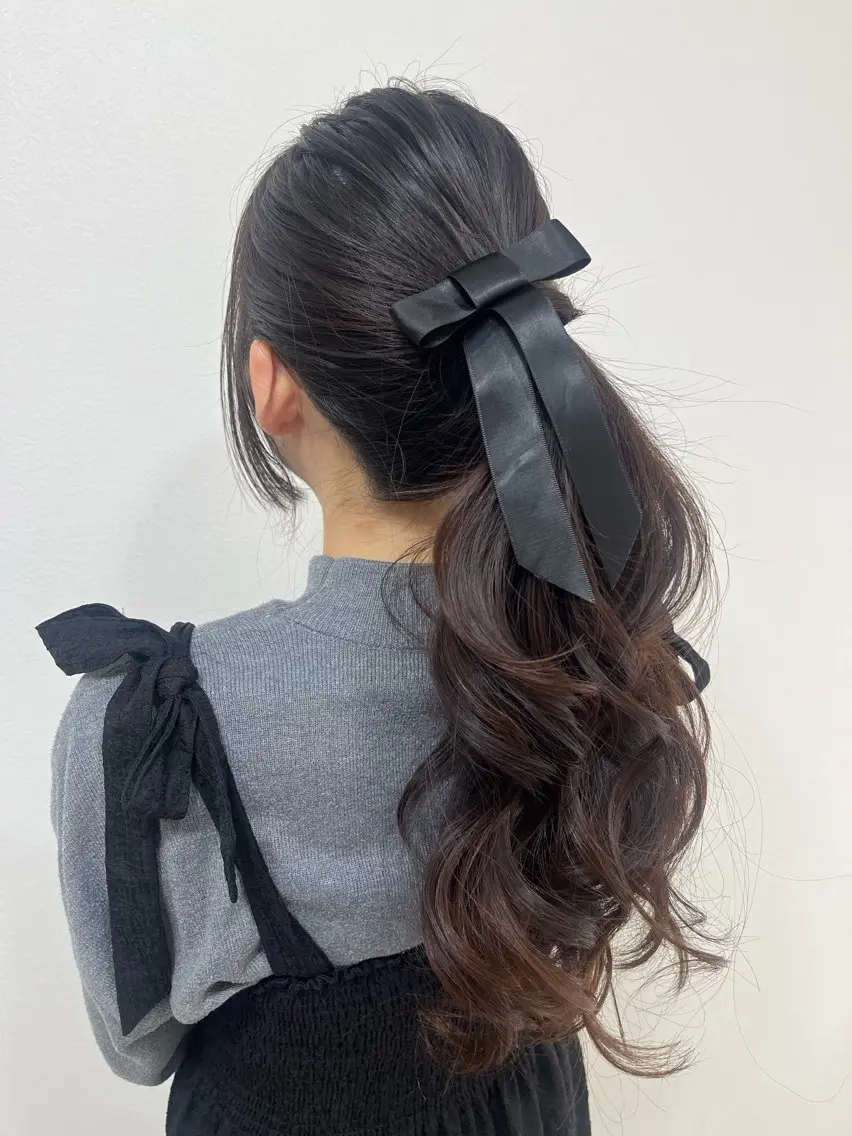 ロング ヘアアレンジ ヘアセットサロン /上坪愛美のヘアスタイル