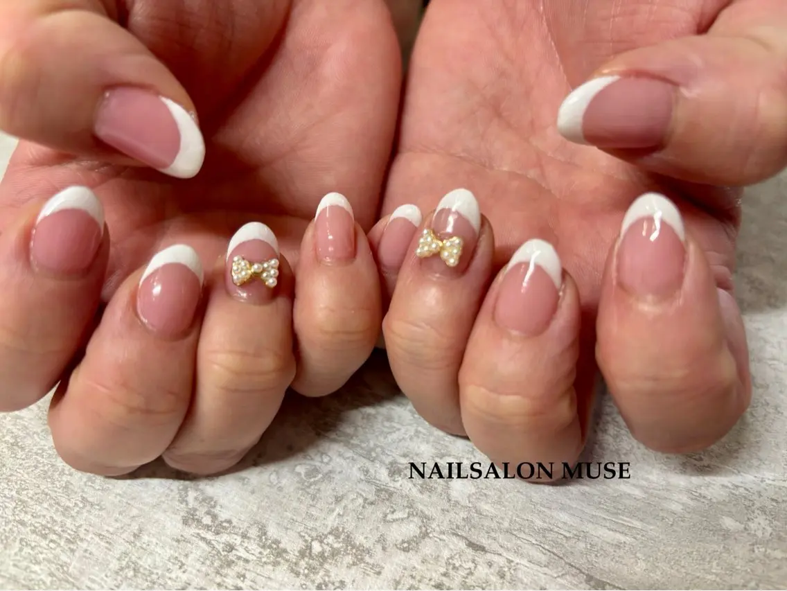 ネイル フレンチネイル ジェルネイル マグネットネイル オフィスネイル ワンカラーネイル ハンドネイル Nail Salon MUSE    Aiのネイルデザイン