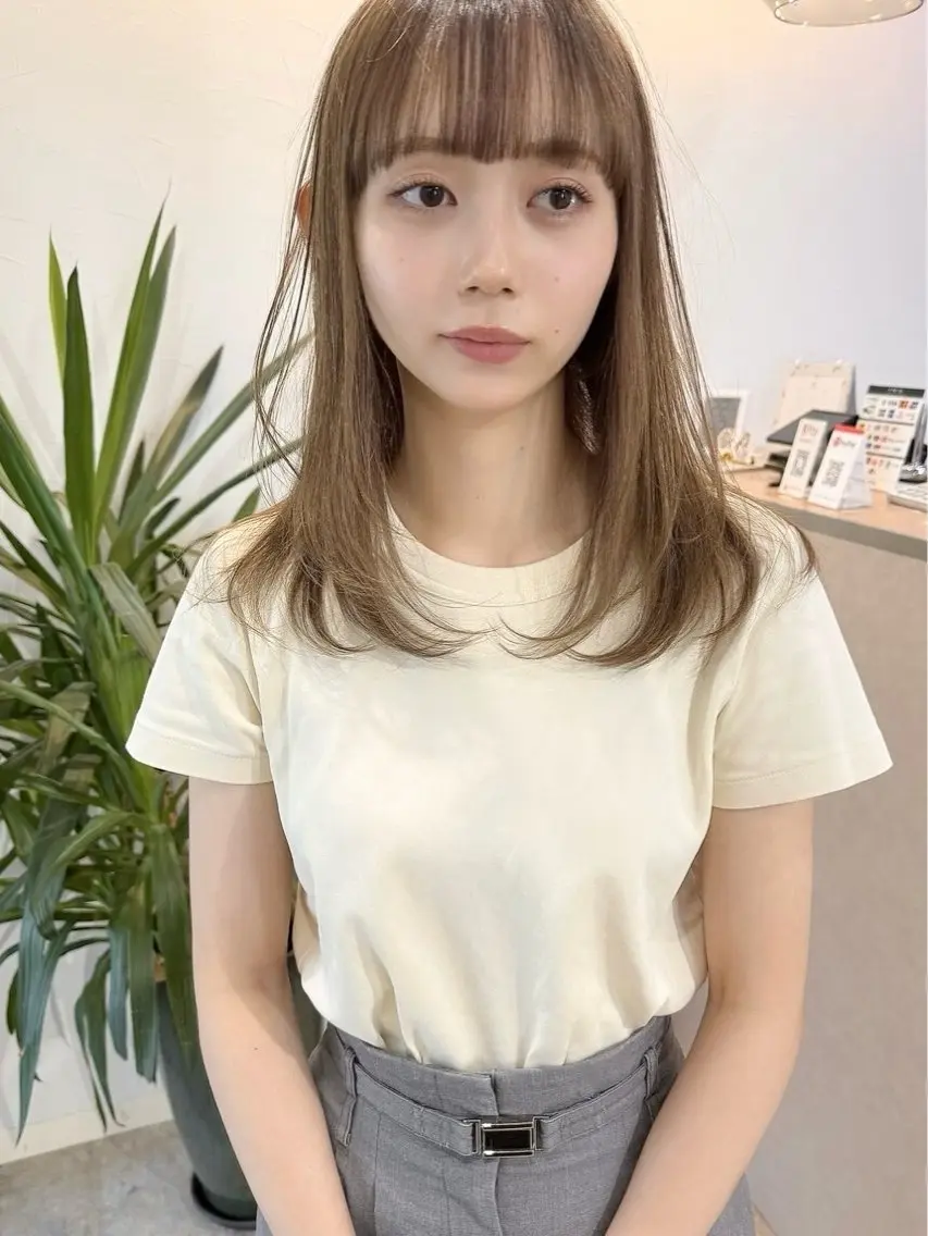 ロング カラー バレイヤージュ ベージュカラー ブリーチ ケアブリーチ ハイライトカラー ヘアカラー lani ブリーチ /ダブルカラーのヘアスタイル