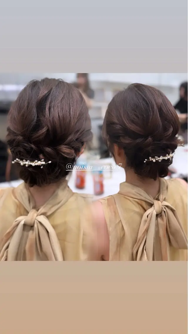 セミロング ヘアアレンジ マツエク/ヘアセット 心愛のマツエク・マツパデザイン