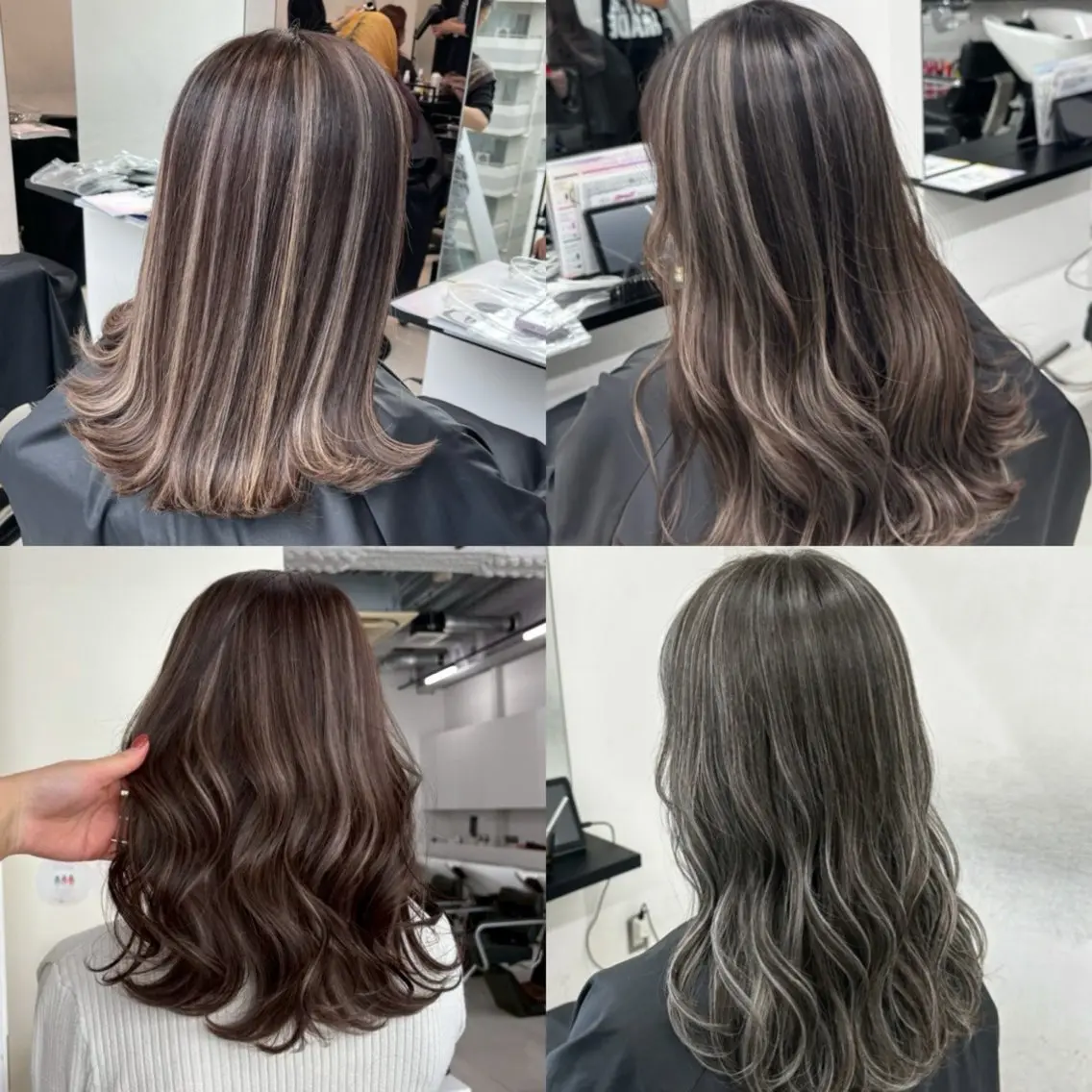 ロング ハイライト ヘアカラー ハイライトモデル募集 ALIVE髙橋賢世のヘアスタイル