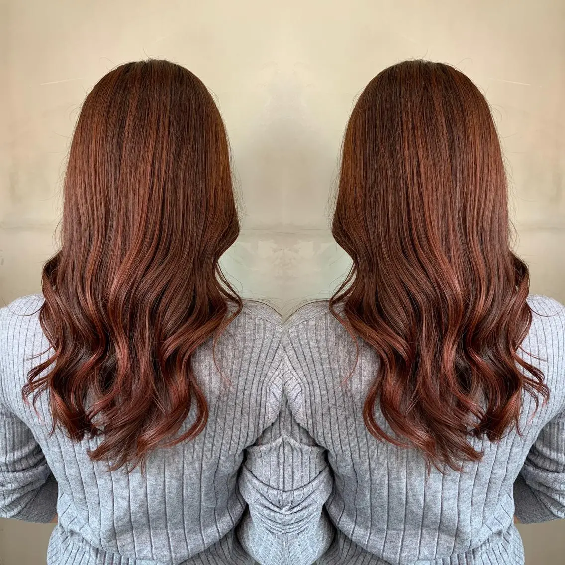 ロング カラー アッシュ バレイヤージュ ベージュカラー ブロンド ブルーカラー ヘアカラー レイヤーカット/ 艶カラー/RYOMAのヘアスタイル