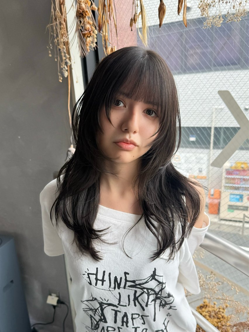 ロング カット ウルフ レイヤー パーマ🪐MANAのヘアスタイル