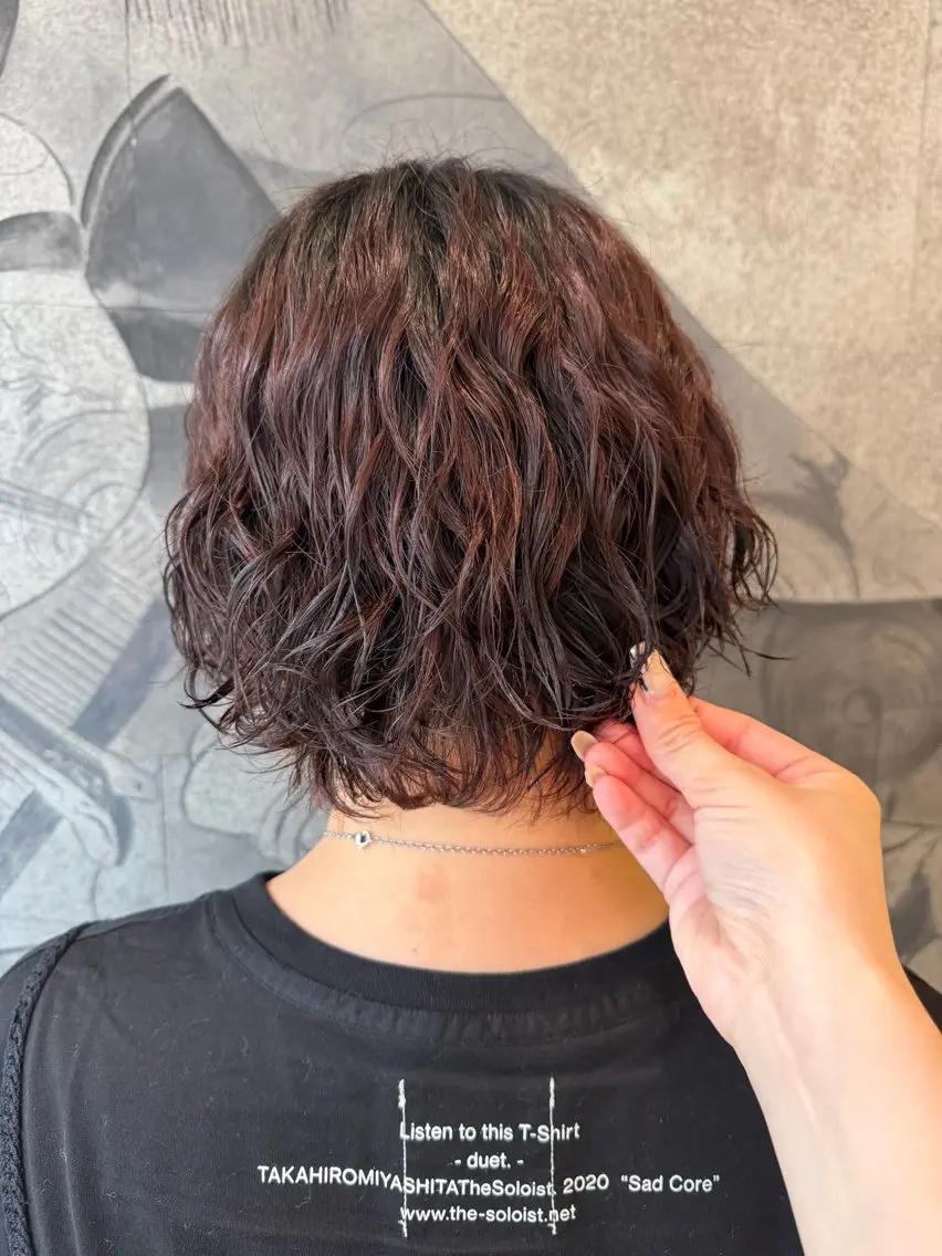 ミディアム パーマ suzuna ✩.*˚のヘアスタイル