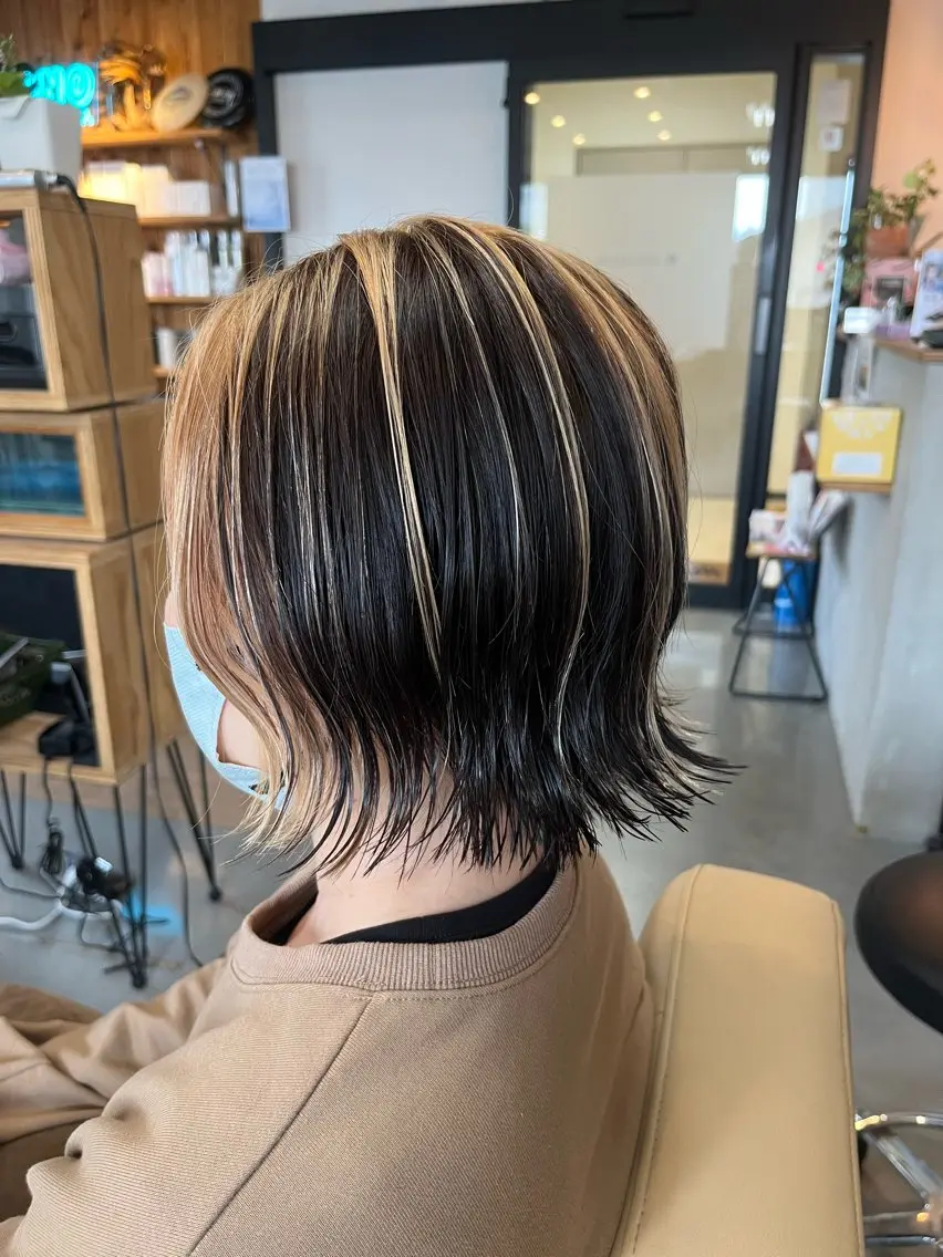 ショート ショートヘア カット ヘアカラー 阪神西宮★JUNO 川﨑温子のヘアスタイル