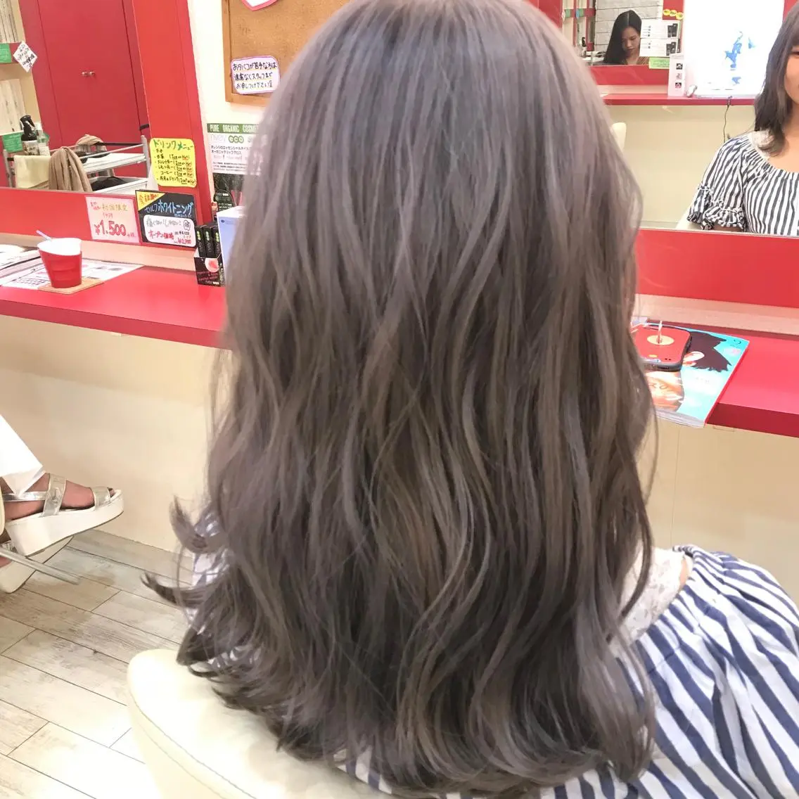 セミロング 櫻井 なんなのヘアスタイル