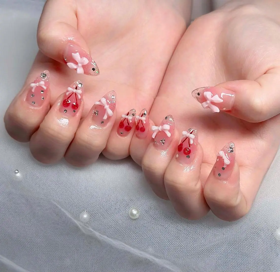 ネイル フレンチネイル ジェルネイル ハロウィン 韓国ネイル マグネットネイル ハンドネイル neco H.babynailのネイルデザイン