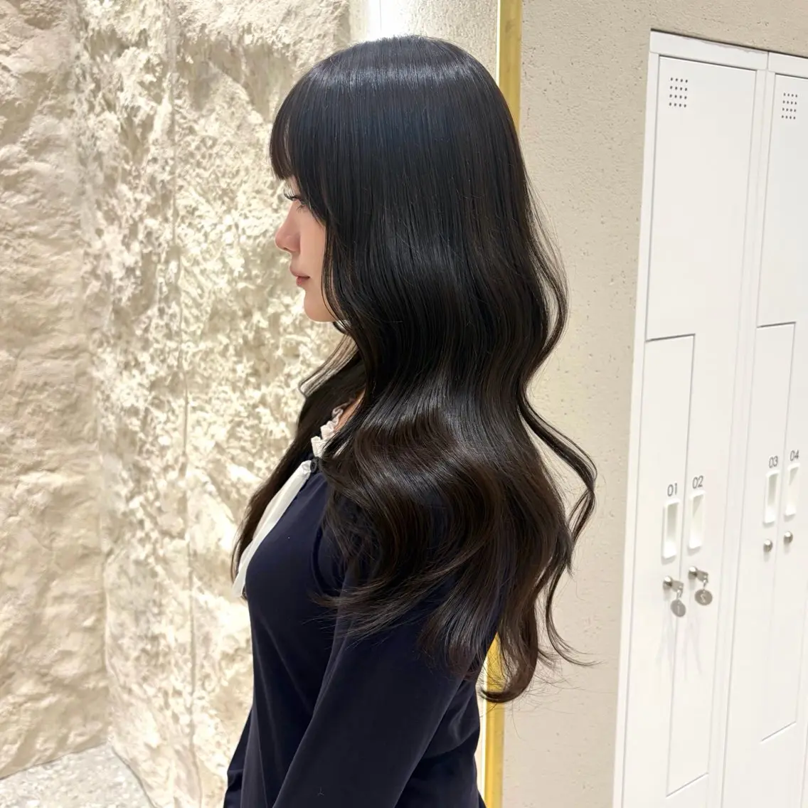 ロング カット ヘアカラー トリートメント ⚜️似合わせHair 韓国♡Conomiのヘアスタイル