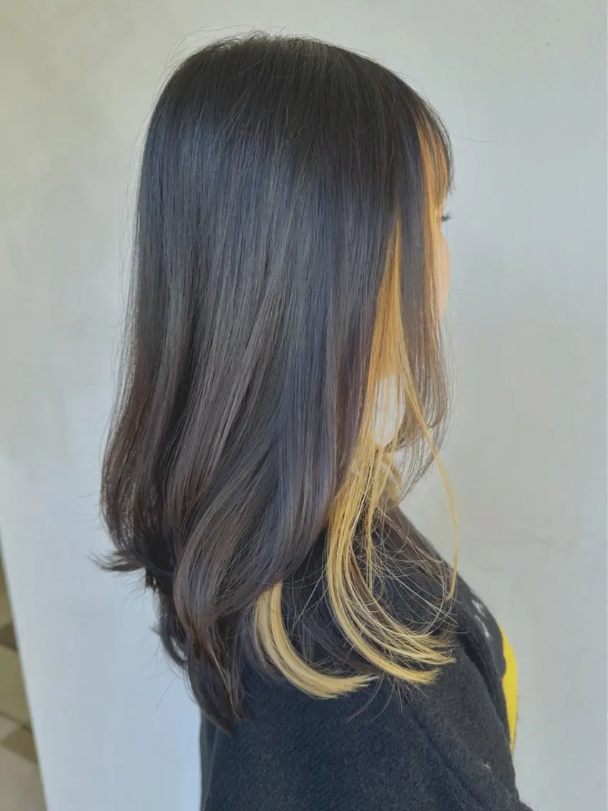 カラー 黒髪 卒業式のヘアスタイル カット ヘアカラー トリートメント 韓国風ﾊﾟｰﾏ❁﻿ fu-ka❁艶ｶﾗｰのヘアスタイル