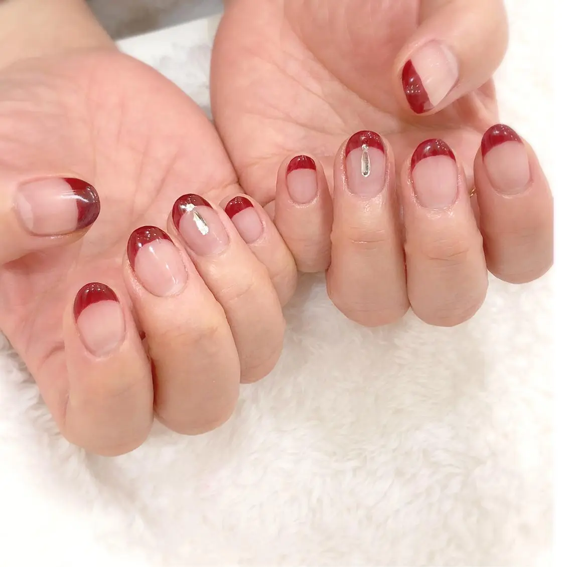 ネイル 長さ出し フットネイル フレンチネイル ジェルネイル 持ち込み ハンドネイル nail salon Regaosのネイルデザイン