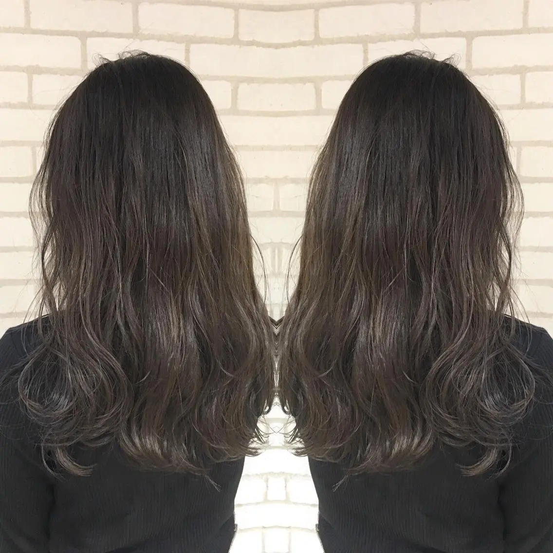 ロング カラー アディクシーカラー ダークシルバー シルバー 佐藤 高徳のヘアスタイル