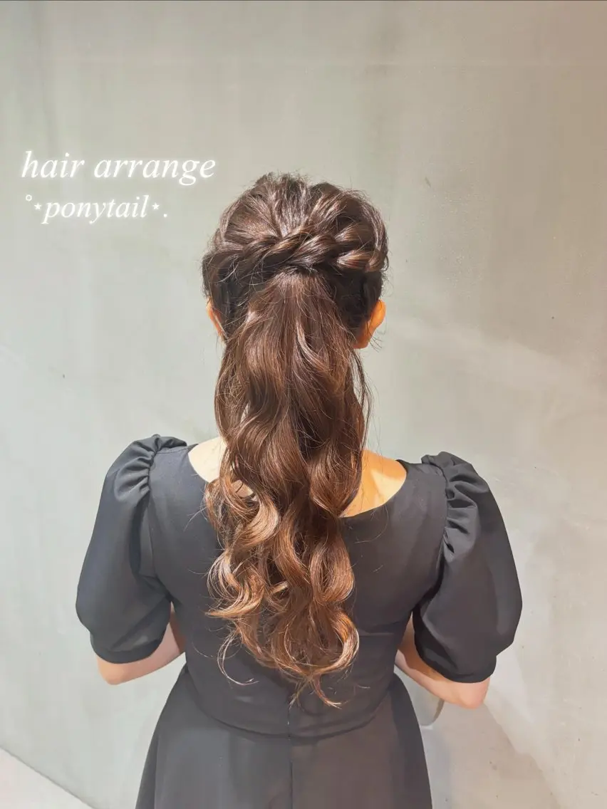 🎀入学式アレンジ🩰𝜗𝜚˚⋆【リクエスト予約にてご予約受付中❕】#卒業式ヘア💕#ハーフアップ #ハーフツインの写真