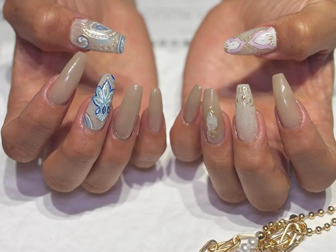 ネイル 持ち込み ハンドネイル Nailst いずみのネイルデザイン