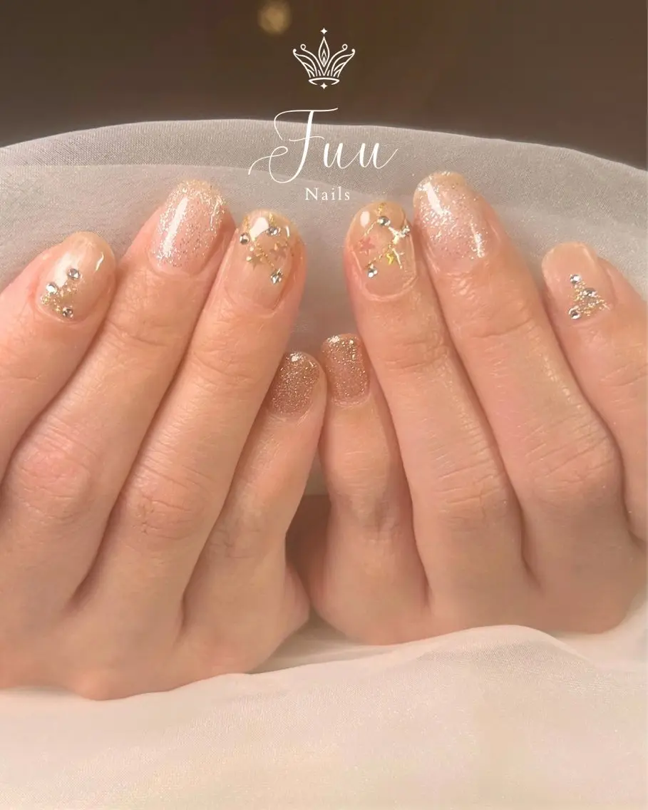 ネイル マグネットネイル ワンカラーネイル シンプルネイル 冬ネイル クリスマス 犬のいるネイルサロン Fuu nailsのネイルデザイン