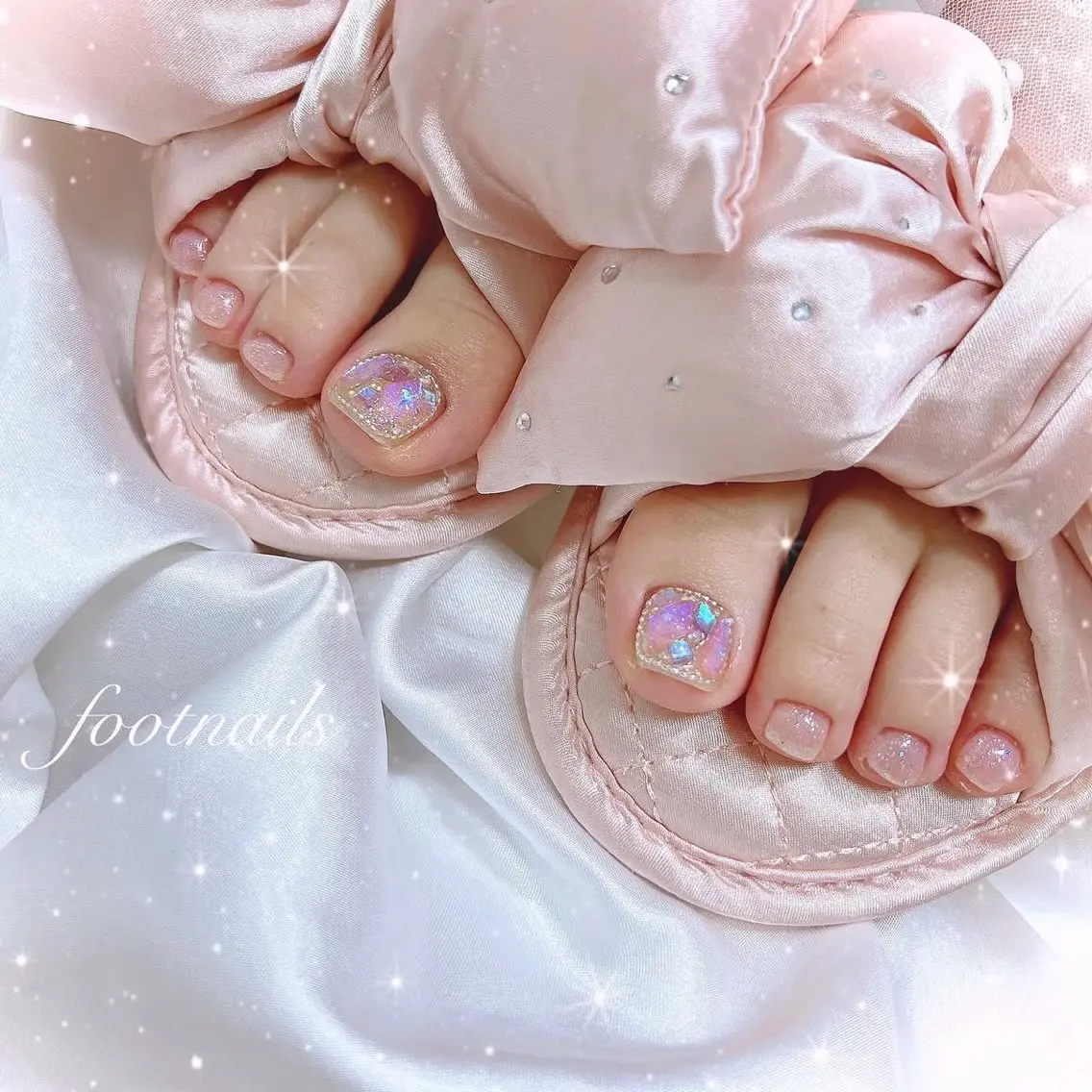 ❤️フットケア&フットバス❤️アートやり放題パーツ付け放題コース🍒可愛いお写真プレゼント🫧ドリンクサービス🥤の写真