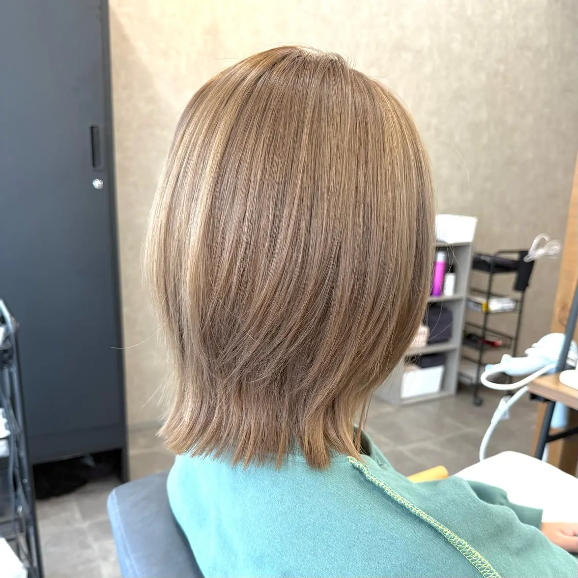 ミディアム カラー ボブレイヤー ボブ レイヤーカット カット ヘアカラー トリートメント 似合わせボブ🎀🫧 千葉 優希のヘアスタイル