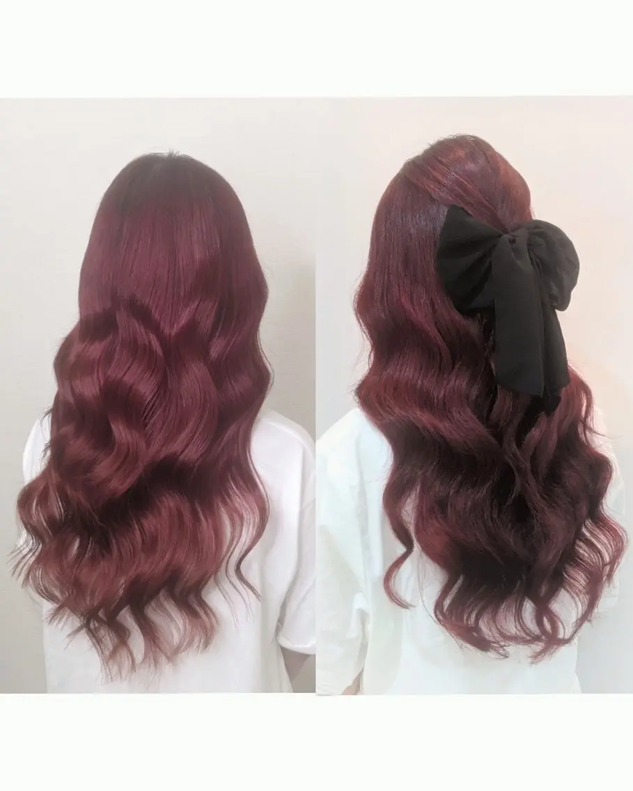 カラー ロング ヘアアレンジ ヘアカラー HIME. ＊*ヒメドットのヘアスタイル
