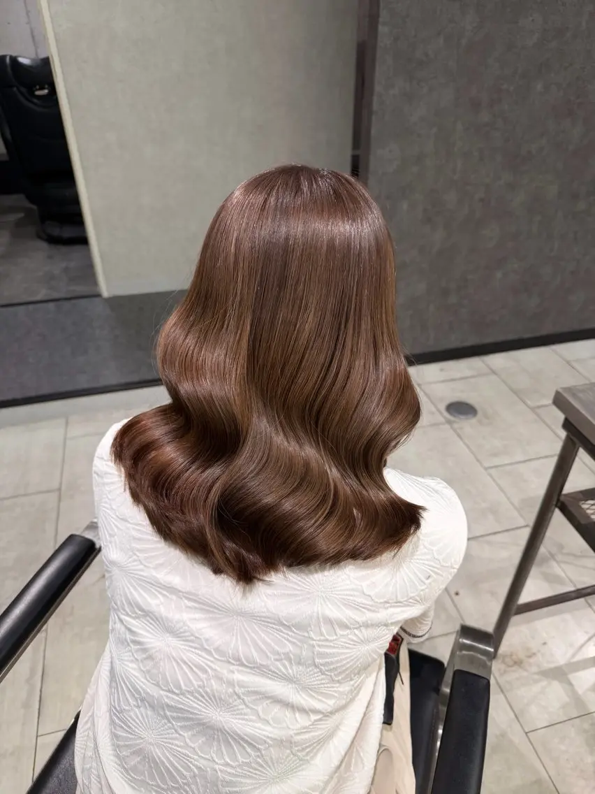 ミディアム カット ヘアカラー トリートメント ayano ♡のヘアスタイル