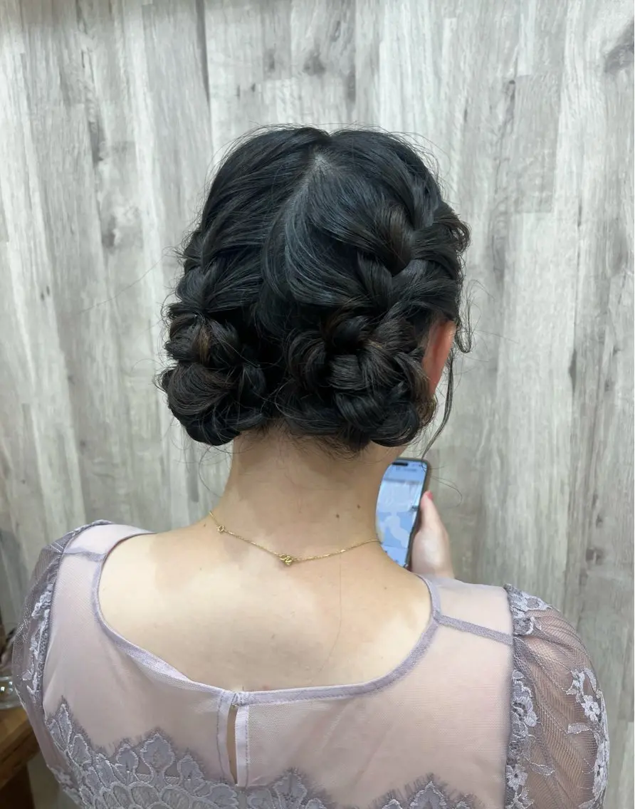 ヘアアレンジ ヘアセット ヘアメイクネイリスト hidemi中目黒のヘアスタイル