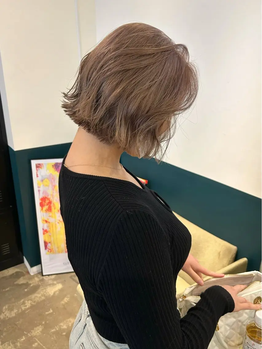 ショート カラー ベージュカラー 透明感カラー カット ヘアカラー カラーリスト菅野 竜矢🌈のヘアスタイル
