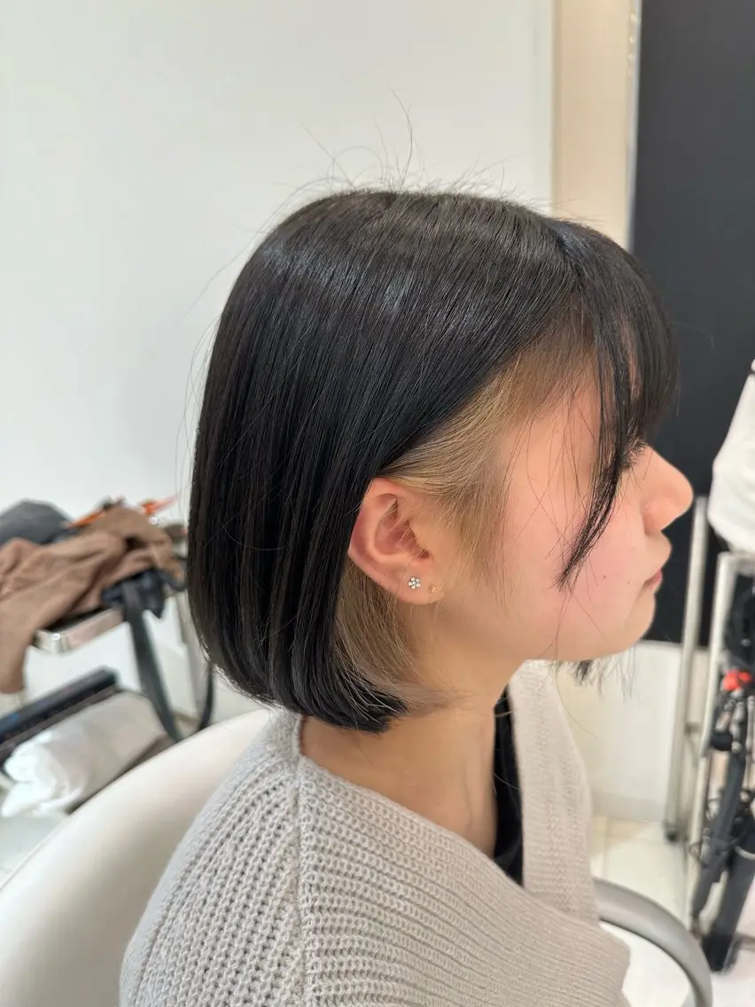 ミディアム カラー 中村 日向大のヘアスタイル