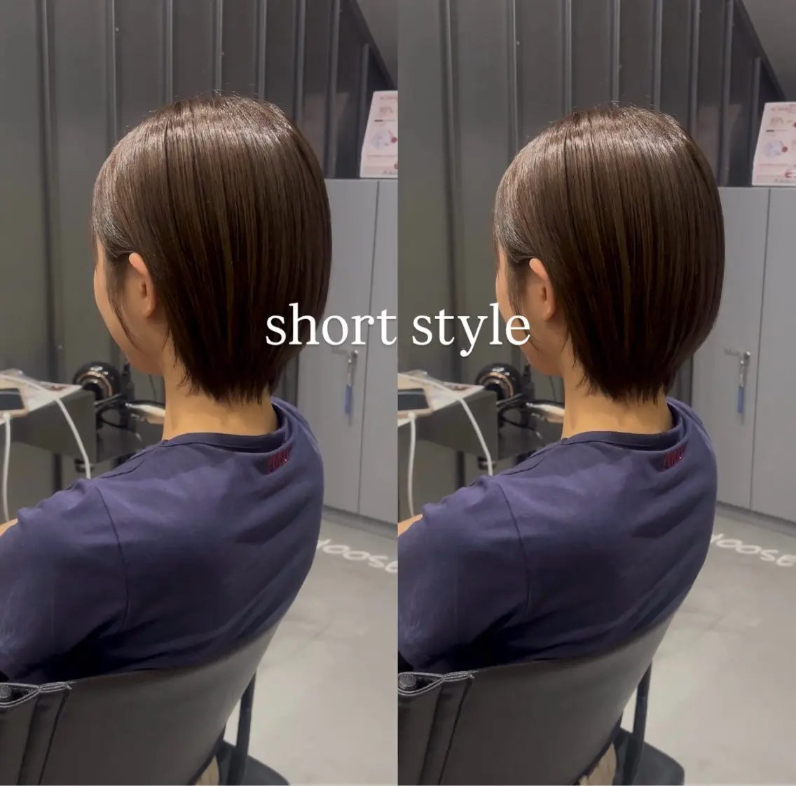 ショート 🐈‍⬛JUMI /透明感カラー/🩶のヘアスタイル