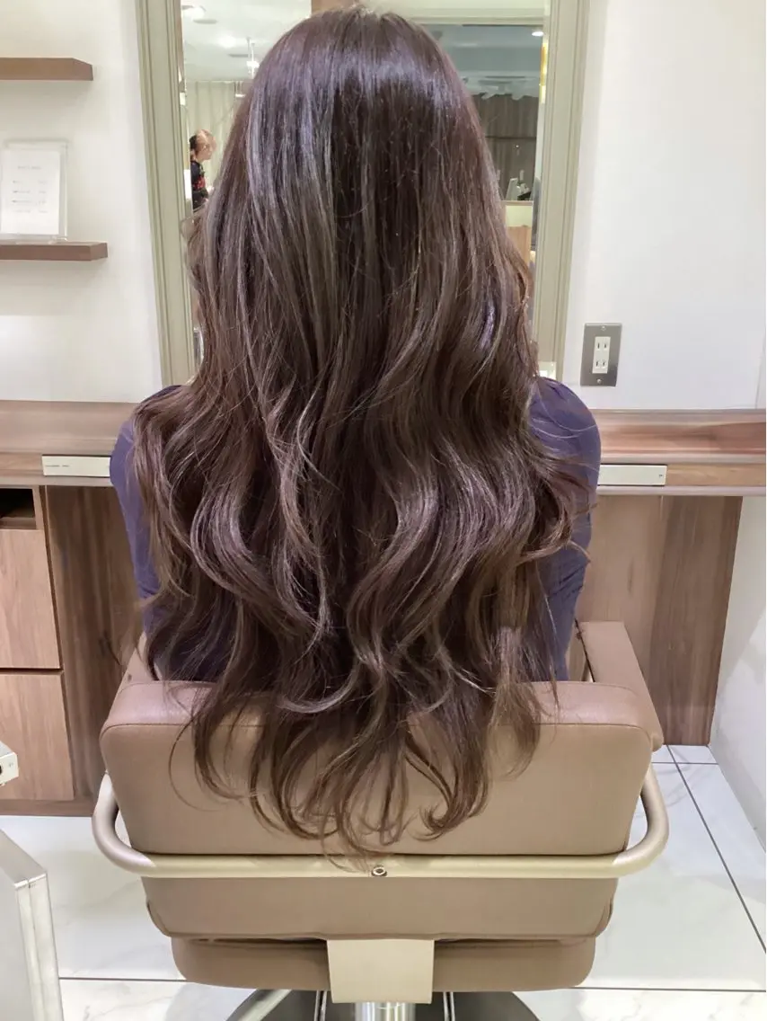 ロング カラー ヘアカラー トリートメント 長田 有加のヘアスタイル