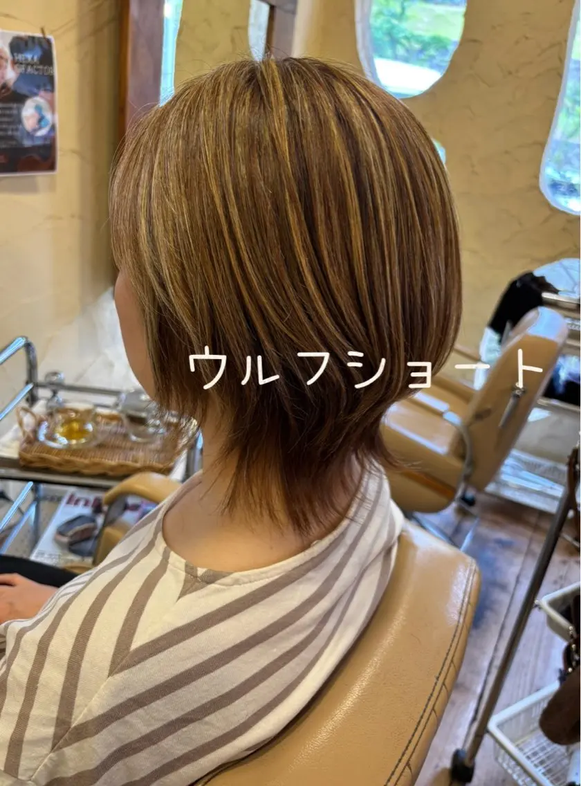 ショート カット ヘアカラー 大鹿 数馬のヘアスタイル
