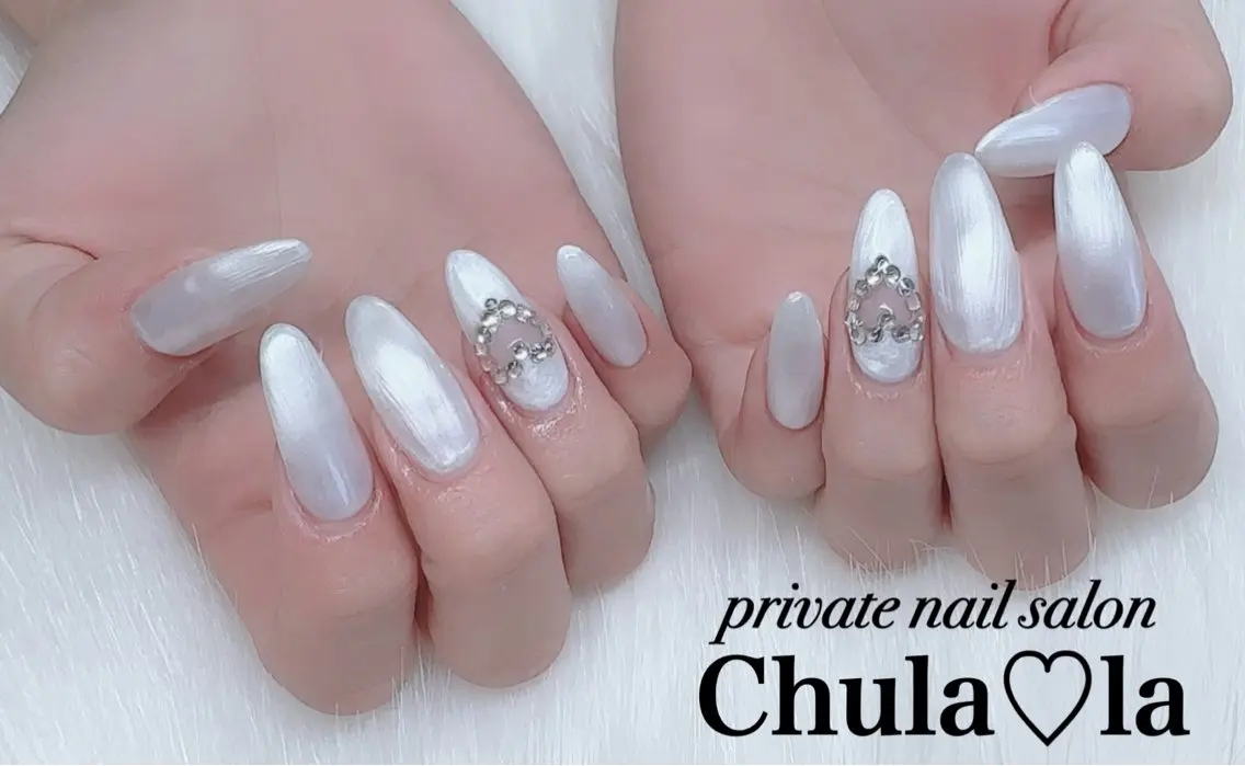 ネイル アートネイル ストーンネイル ハンドネイル Chula♡la 豊見城市高安のネイルデザイン