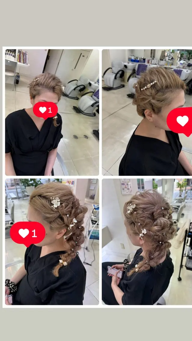 タカハシ リナのヘアスタイル