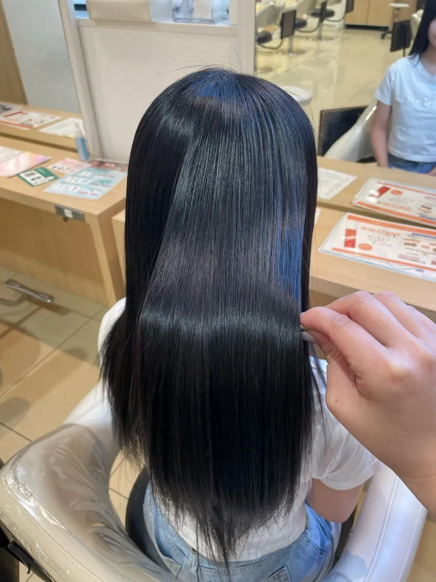 うるツヤなヘアに🪄︎︎✨【髪質改善orトリートメント】付きワンカラーの写真