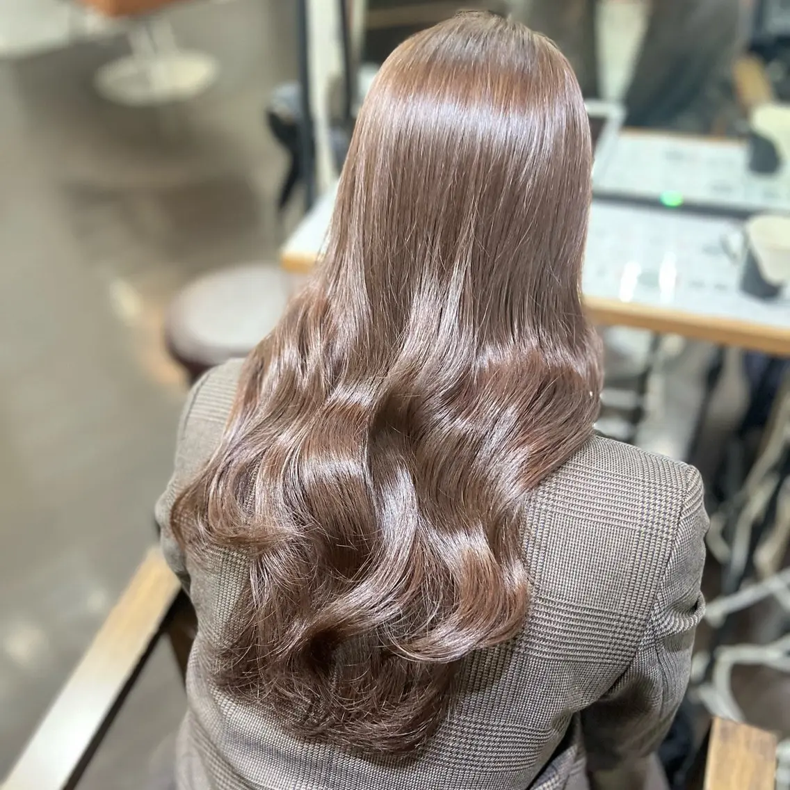 ロング カラー アッシュ アッシュグレー アッシュグレージュ グレージュ 似合わせカット ✖️美髪 / はるなのヘアスタイル