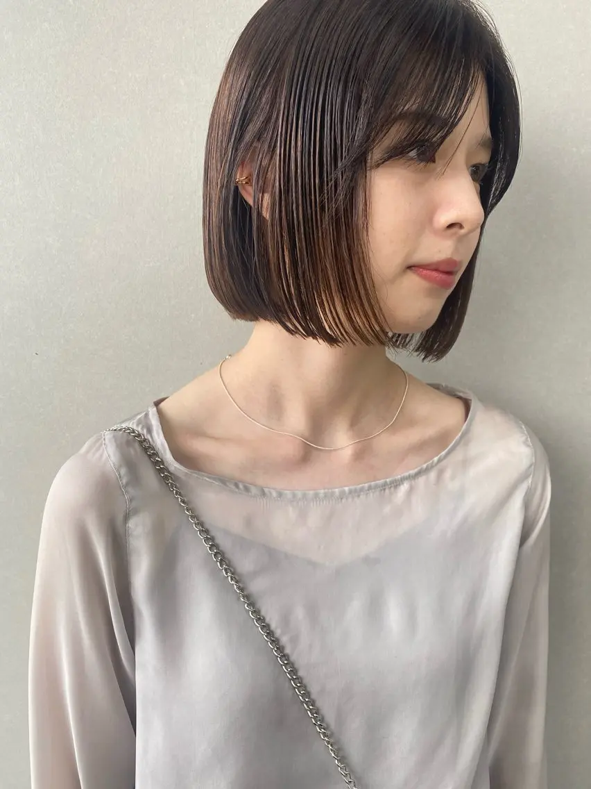 ショート カラー ボブ ヘアカラー トリートメント 博多🍒ボブ🌼 ショート🌻大津成美のヘアスタイル
