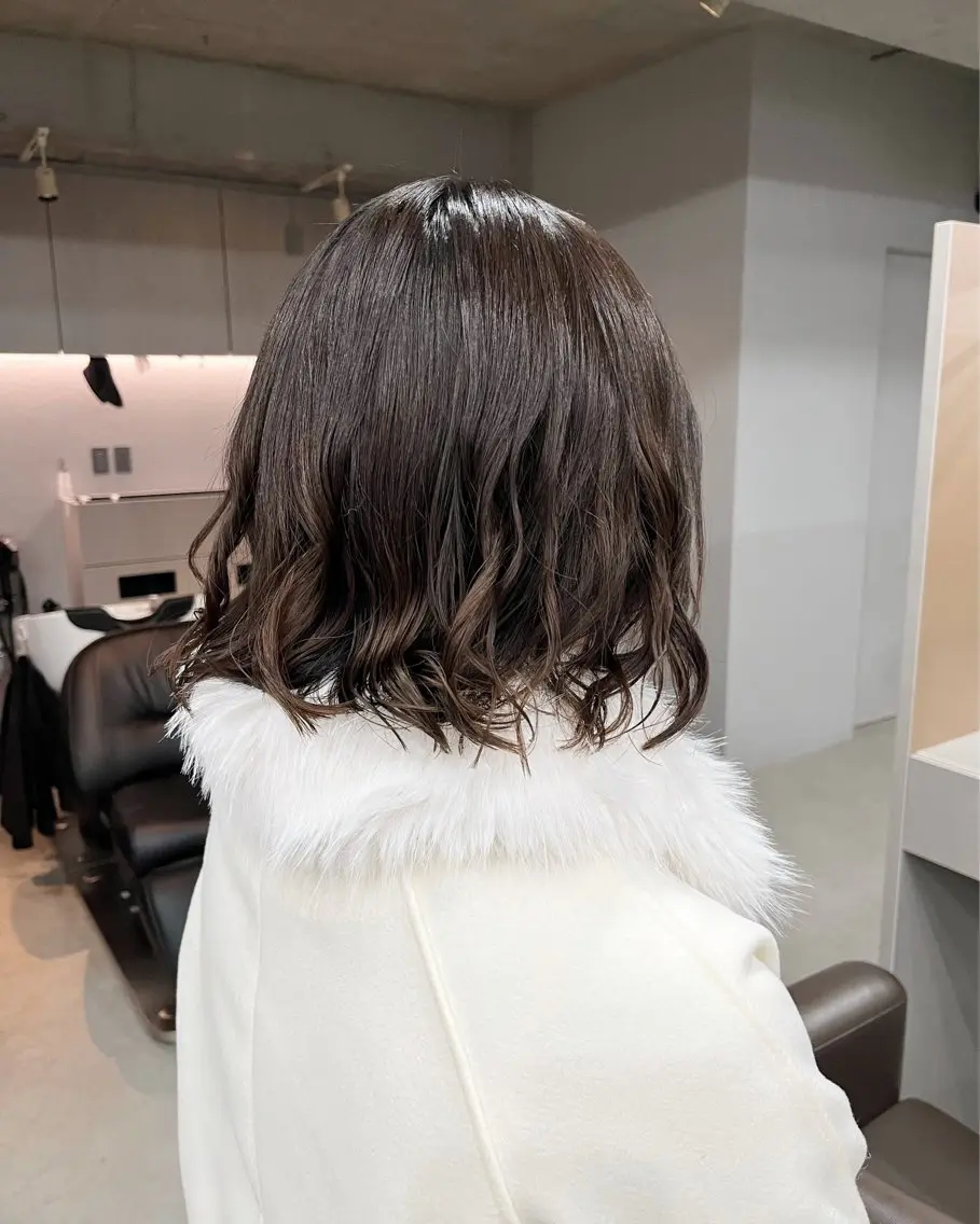 ショート パーマ カット パーマ ロングパーマ木村 ボブパーマのヘアスタイル