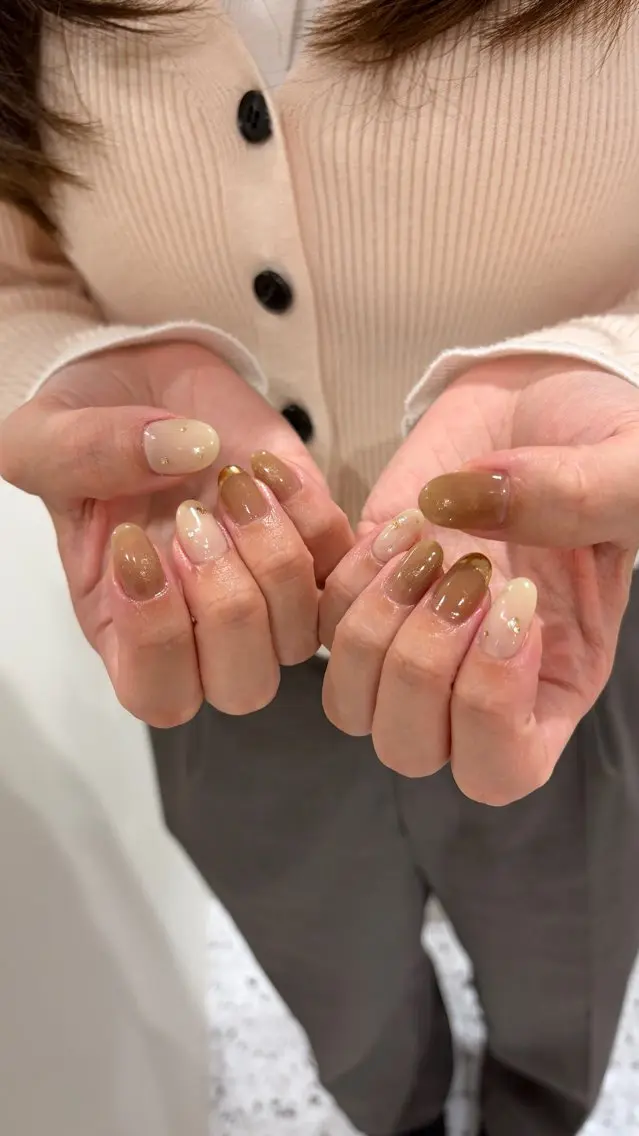 ネイル ハンドネイル 新宿ニュアンスネイル makotoのネイルデザイン
