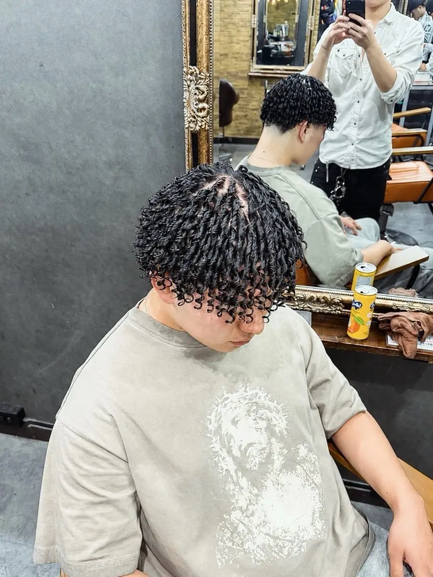 パーマ パーマ 比嘉 志温のヘアスタイル