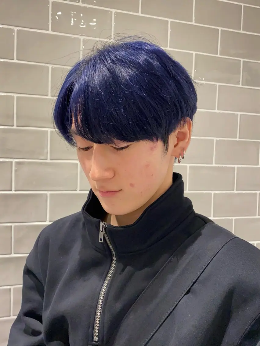 カラー ヘアアレンジ メンズ カット ヘアカラー トリートメント 🫧新宿 透明感 カラー/サスケ🫧のヘアスタイル