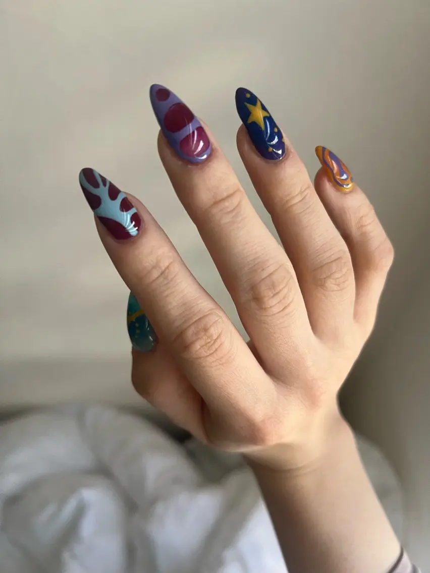 ネイル ハンドネイル Hata nail 🎀個性派ニュアンスのネイルデザイン