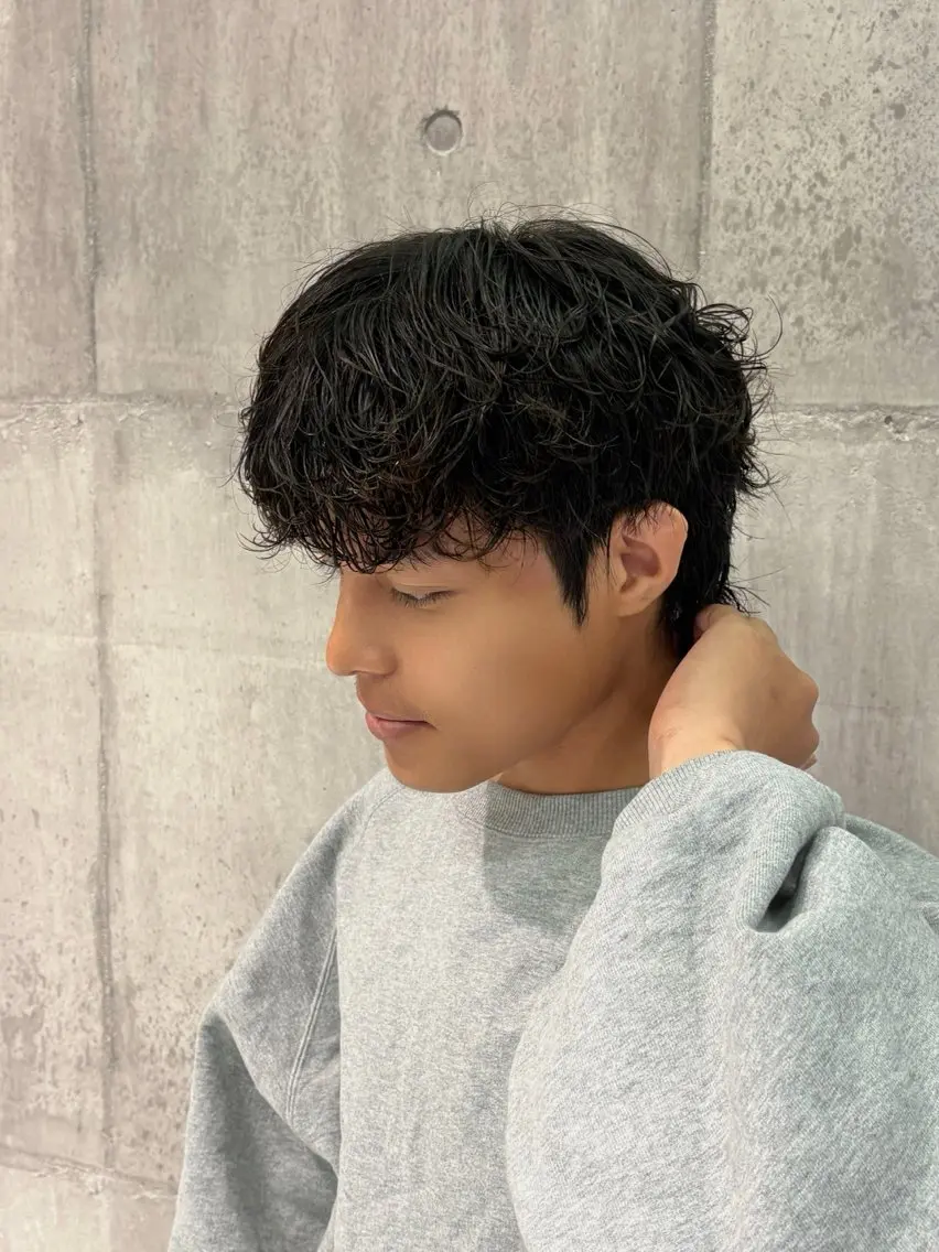 メンズ カット パーマ 韓国style>> 伊藤咲のヘアスタイル