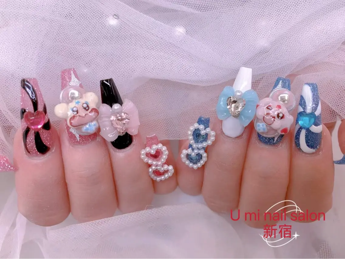 ネイル ボルドー チークネイル 長さ出し フレンチネイル ジェルネイル UMI ネイルサロン新宿🎀のネイルデザイン