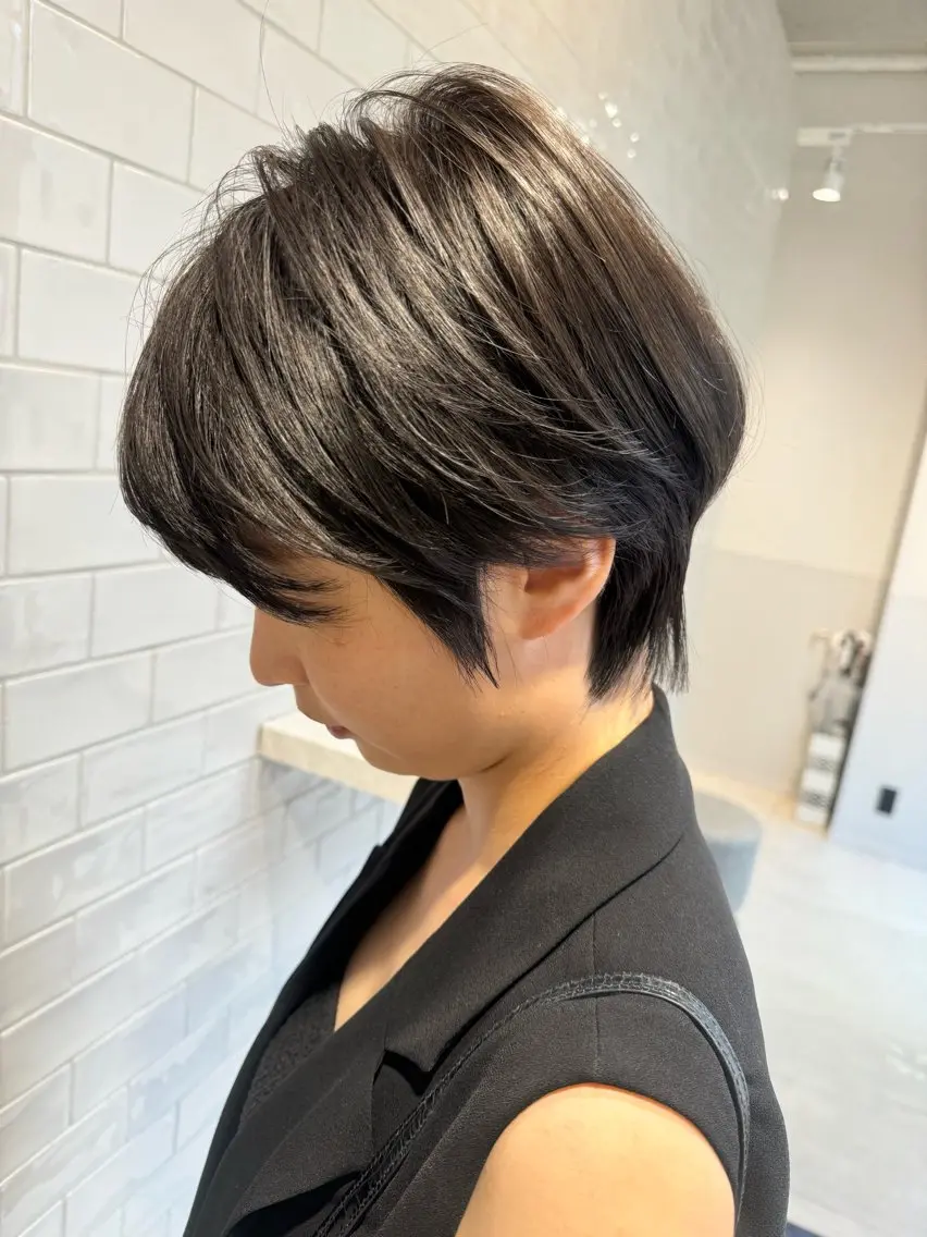 ショート カット ヘアカラー トリートメント 大阪 美容師 林のヘアスタイル