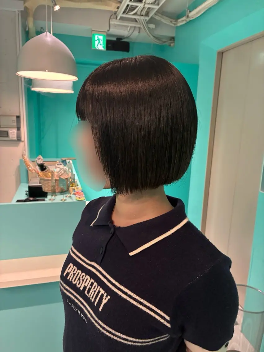ショート ボブ 池袋西口🐰かな ヘアアレンジのヘアスタイル