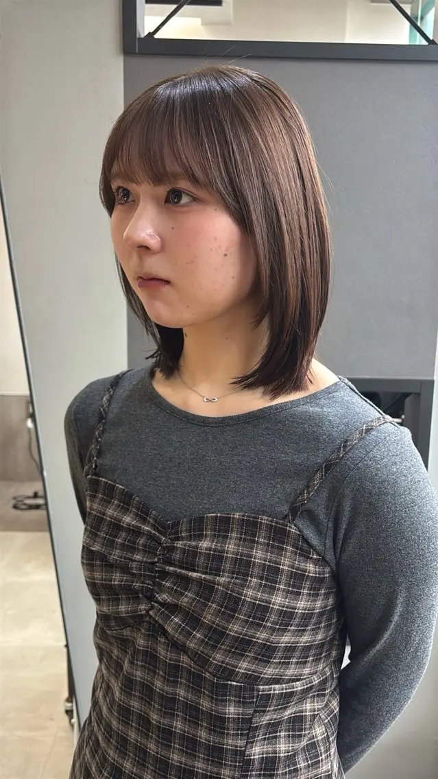 セミロング カット ヘアカラー トリートメント ヘッドスパ ヘアセット layer/諒伍 /赤み消し/天神のヘアスタイル