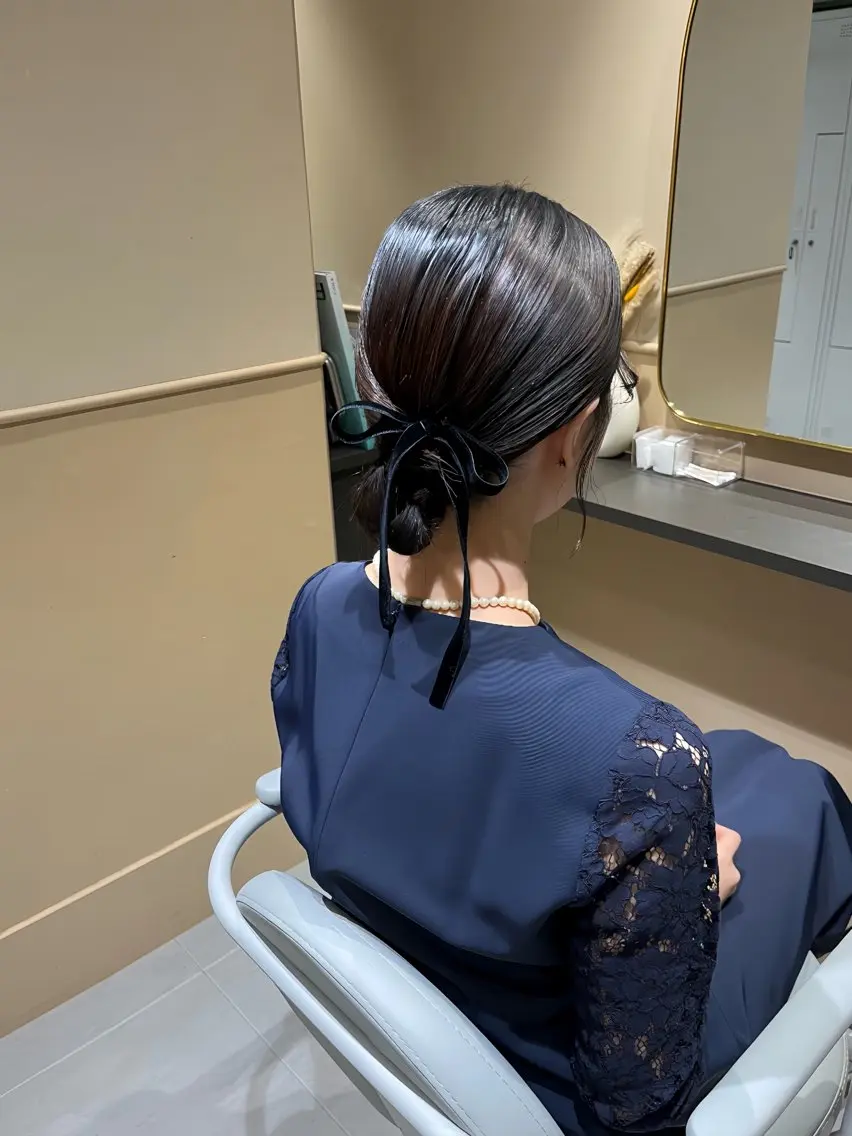 ミディアム ヘアアレンジ 🫧tomoka 透明感カラー🫧のヘアスタイル
