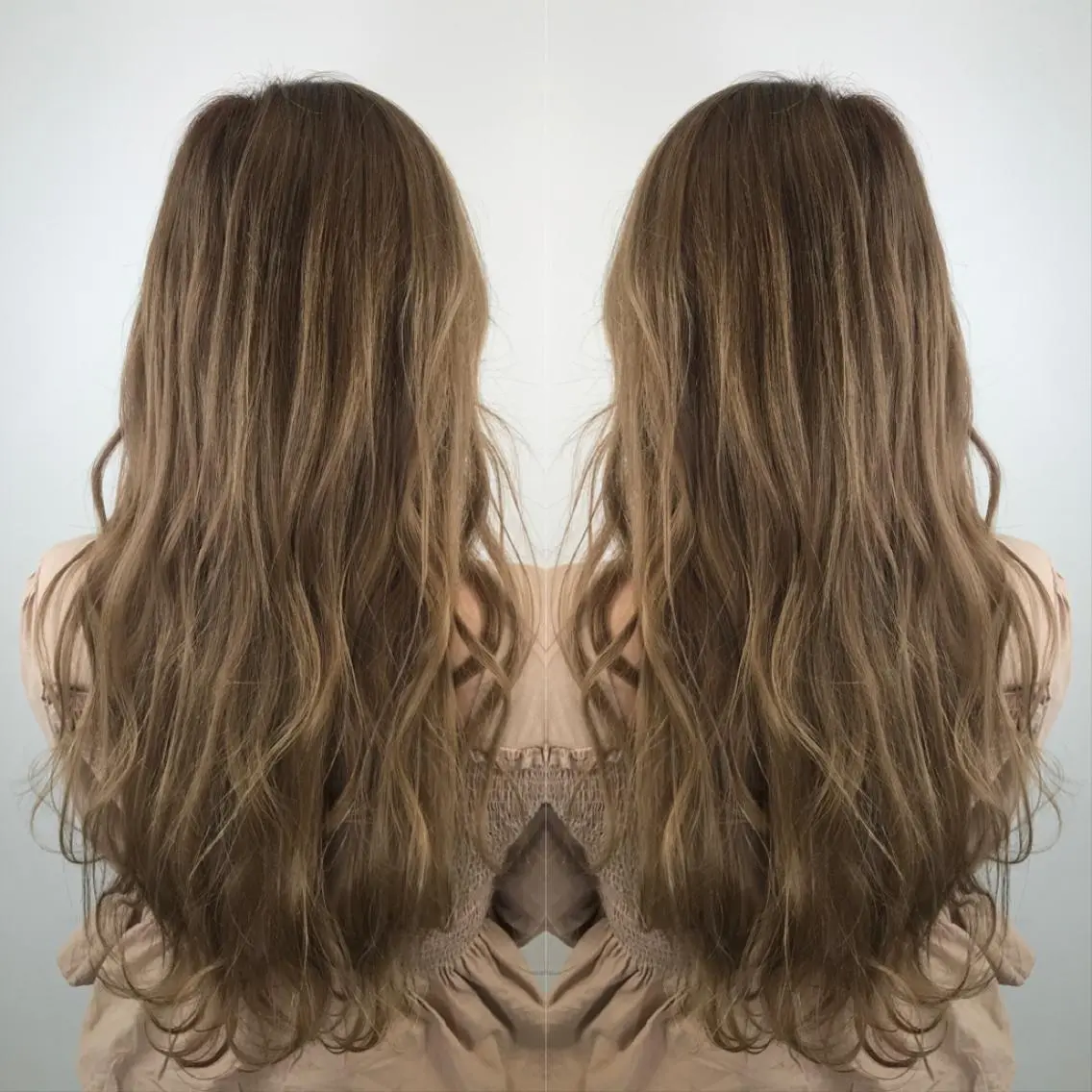 ロング カラー ベージュカラー ハイトーンカラー ハイトーンベージュ ヘアカラー トリートメント 大橋 輝久のヘアスタイル