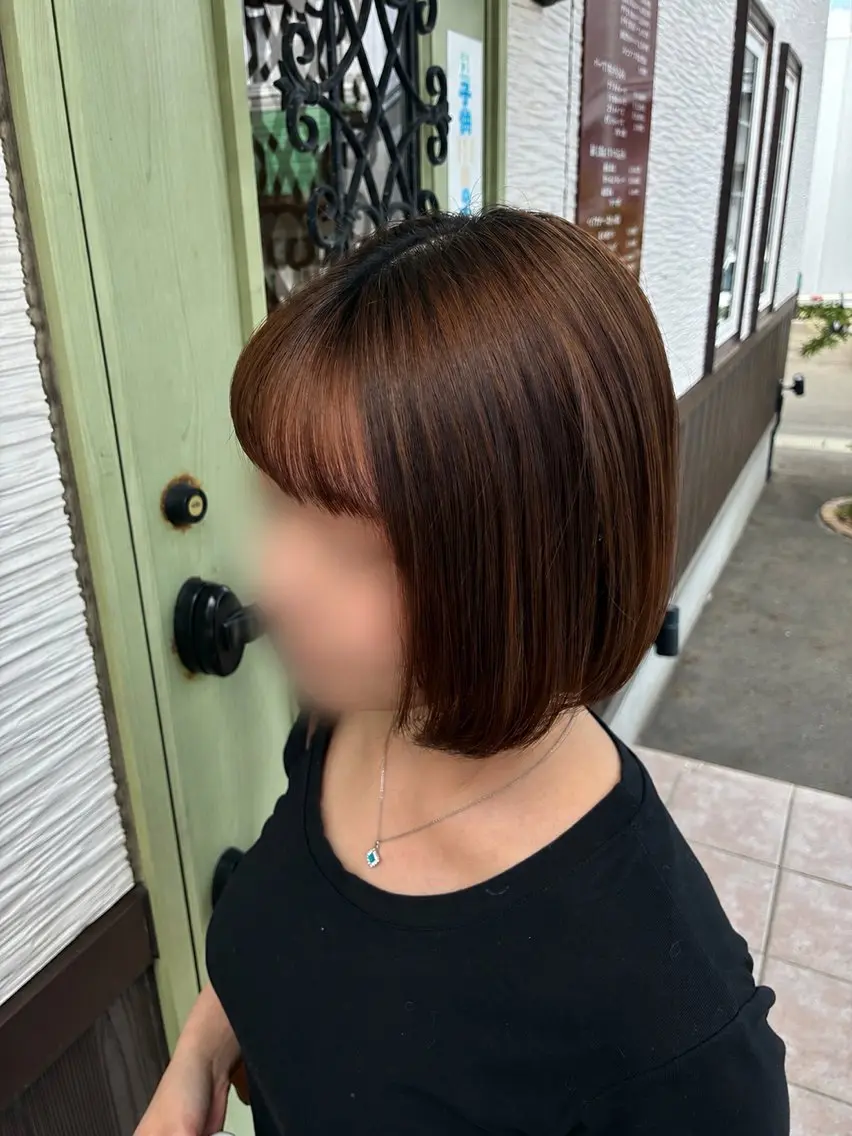 ミディアム ボブ カット 小野 静流のヘアスタイル