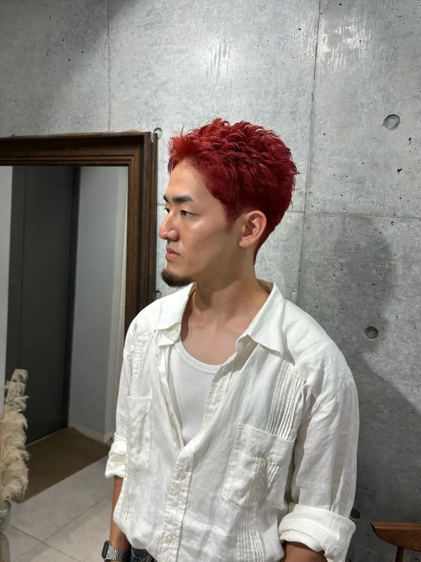 カラー メンズ 吉田 一歩のヘアスタイル