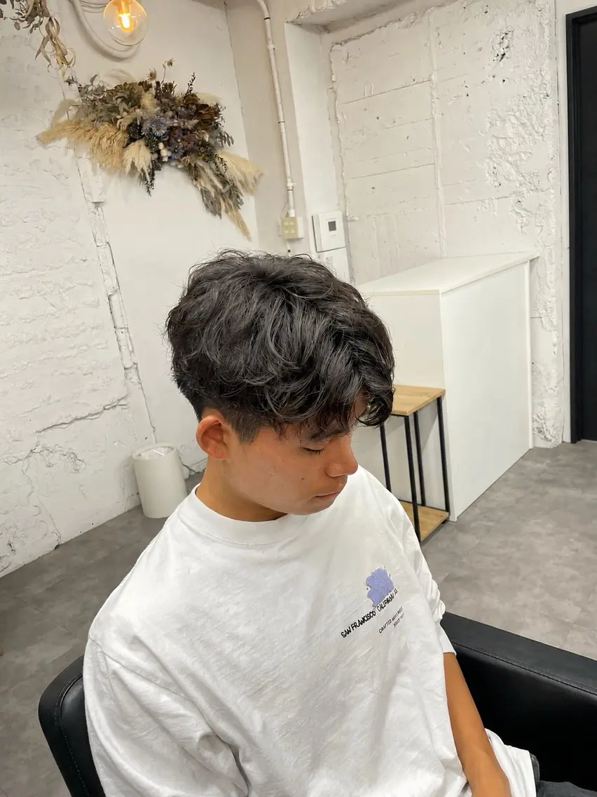 パーマ メンズ いちかわ ことねのヘアスタイル