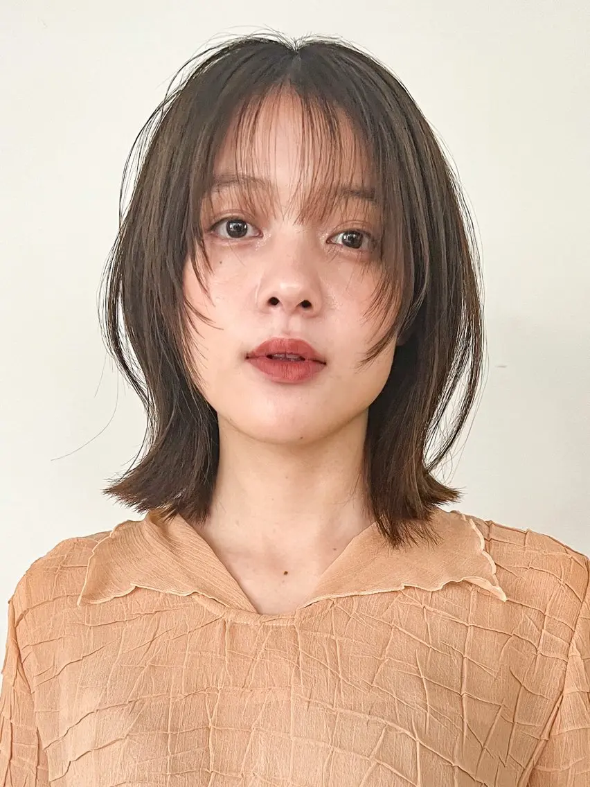 前髪＆顔周りカット+ワンカラー+ケアトリートメント付き✂️✨の写真